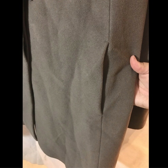 NWT‎ $985 Cinzia Rocca DUE Wool Blend Stand Collar A-Line Coat Mocha [SZ 22W ] - Picture 5 of 8